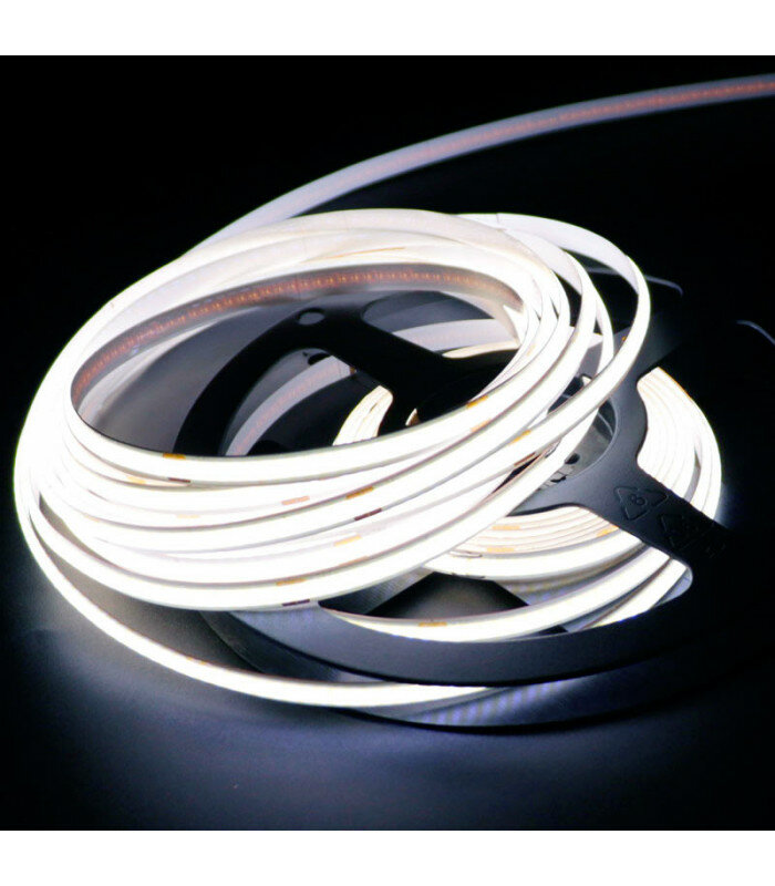 Светодиодная лента тип COB, Цвет свечения: Белый холодный 6000К, Катушка 2,5 метра