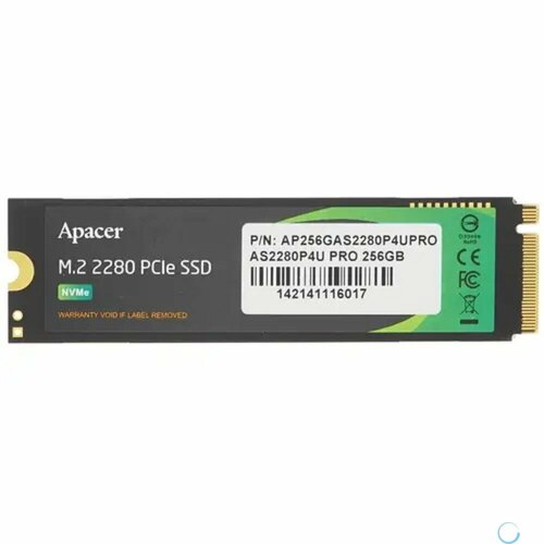 Твердотельный накопитель SSD Apacer AS2280P4U PRO 256GB M2 2280 AP256GAS2280P4UPRO-1 Client PCIe Gen3x4 with NVMe 3500 394000₽