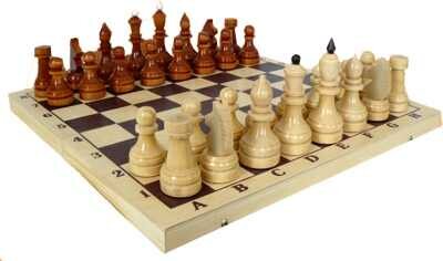Шахматы Орловская ладья деревянные Турнирные Е-1 в комплекте с доской