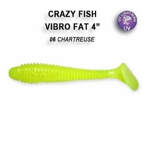 Силиконовые приманки Crazy Fish Vibro fat 4