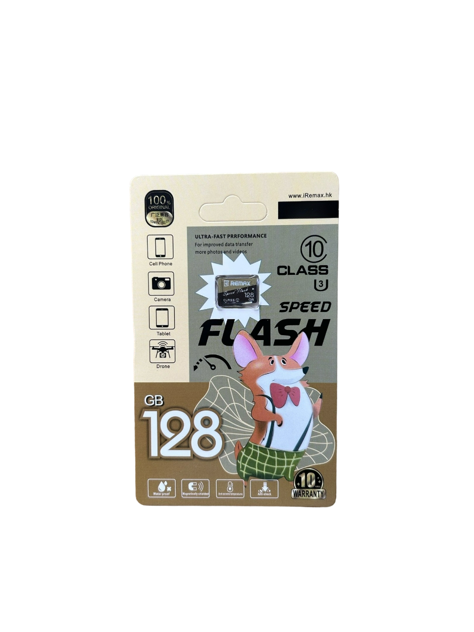 Карта памяти Ultra Speed, micro SDHC, 128ГБ, ударопрочная, Class 1