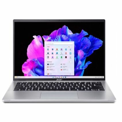 14" Ноутбук Acer Swift Go SFG14-71-765D (NX. KLQCD.002 2880X1800) серебристый - 2880x1800, OLED, Intel Core i7-13620H, ядра: 10 x 2,4 ГГц, 16 ГБ, SSD 1024 ГБ, Intel Iris Xe Graphics, Windows Home