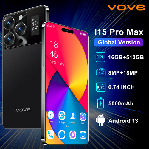 5 Смартфон i15 Pro Max 16 ГБ512 ГБ с поддержкой русского языка 8-ядерный 1009000₽