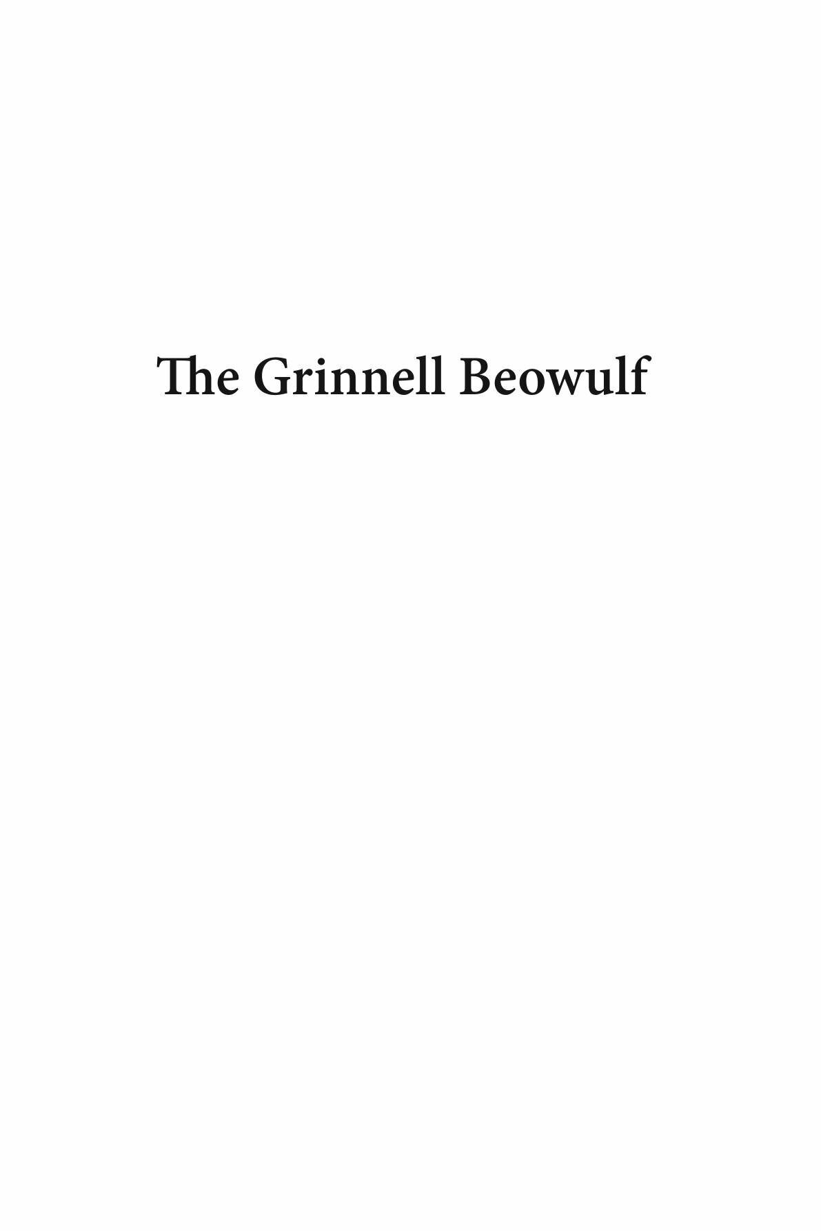 The Grinnell Beowulf (Timothy D. Armer) - фото №3