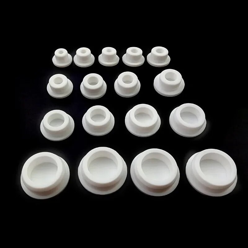 Силиконовые заглушки для отверстий 6,8-161,5 мм черный/белый, White, 20mm-5pcs