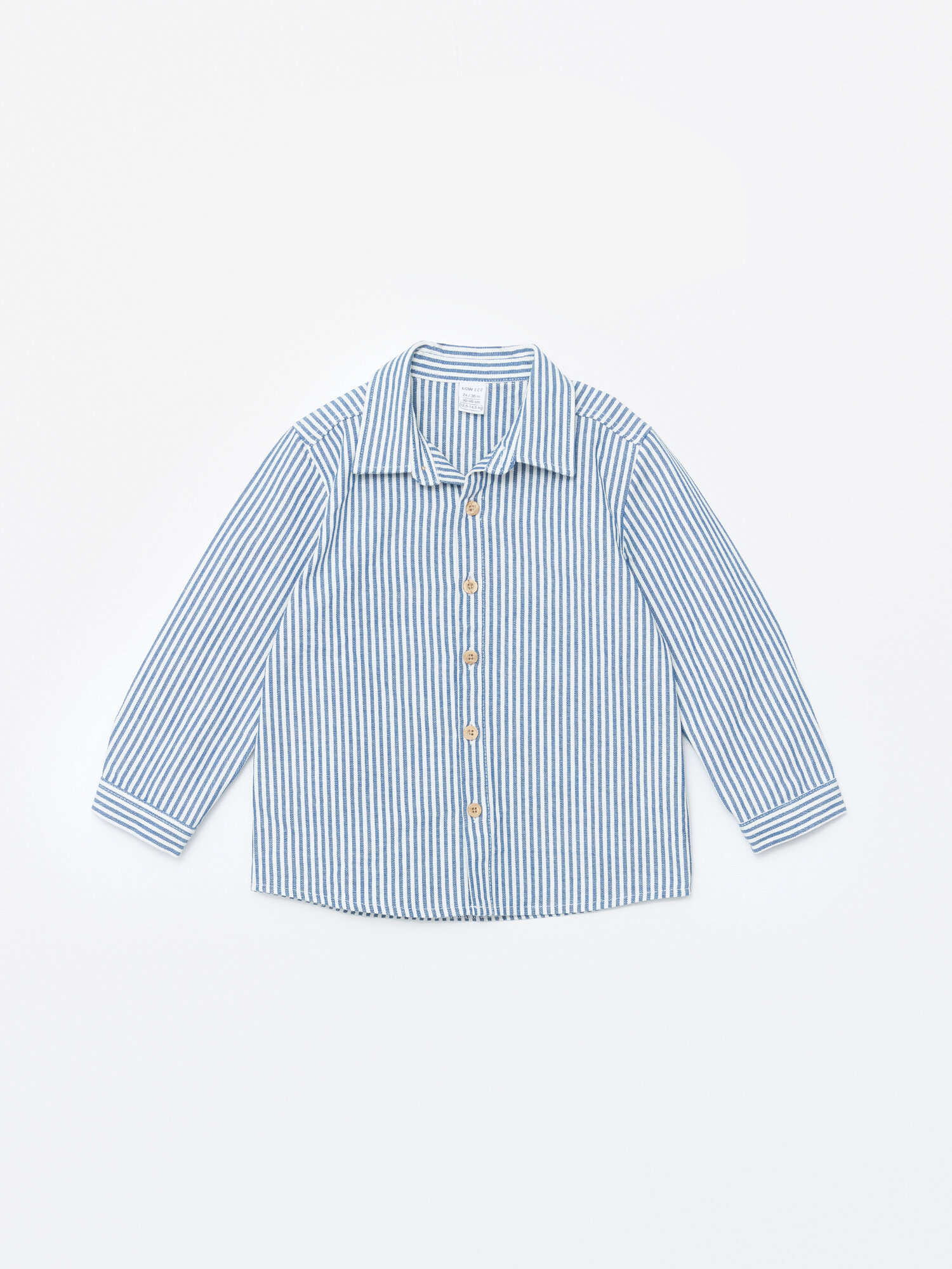 Школьная рубашка LC Waikiki размер 9-12 мес голубой