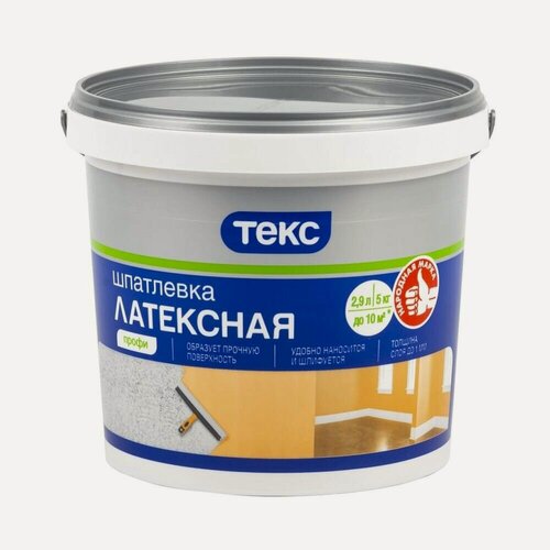 Изображение товара Шпатлевка латексная Текс Профи (5кг)