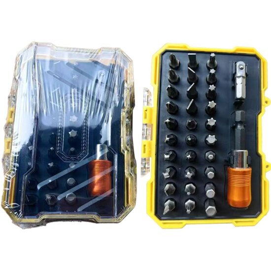 Набор бит Kolner 32 предм KBITS 32C бита 25мм (635мм) 30шт переходник для торц. головок битодержатель (кейс)