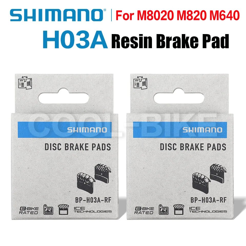 Тормозные колодки для велосипеда Shimano с радиатором (металлизированные (sintered)) - фото №1