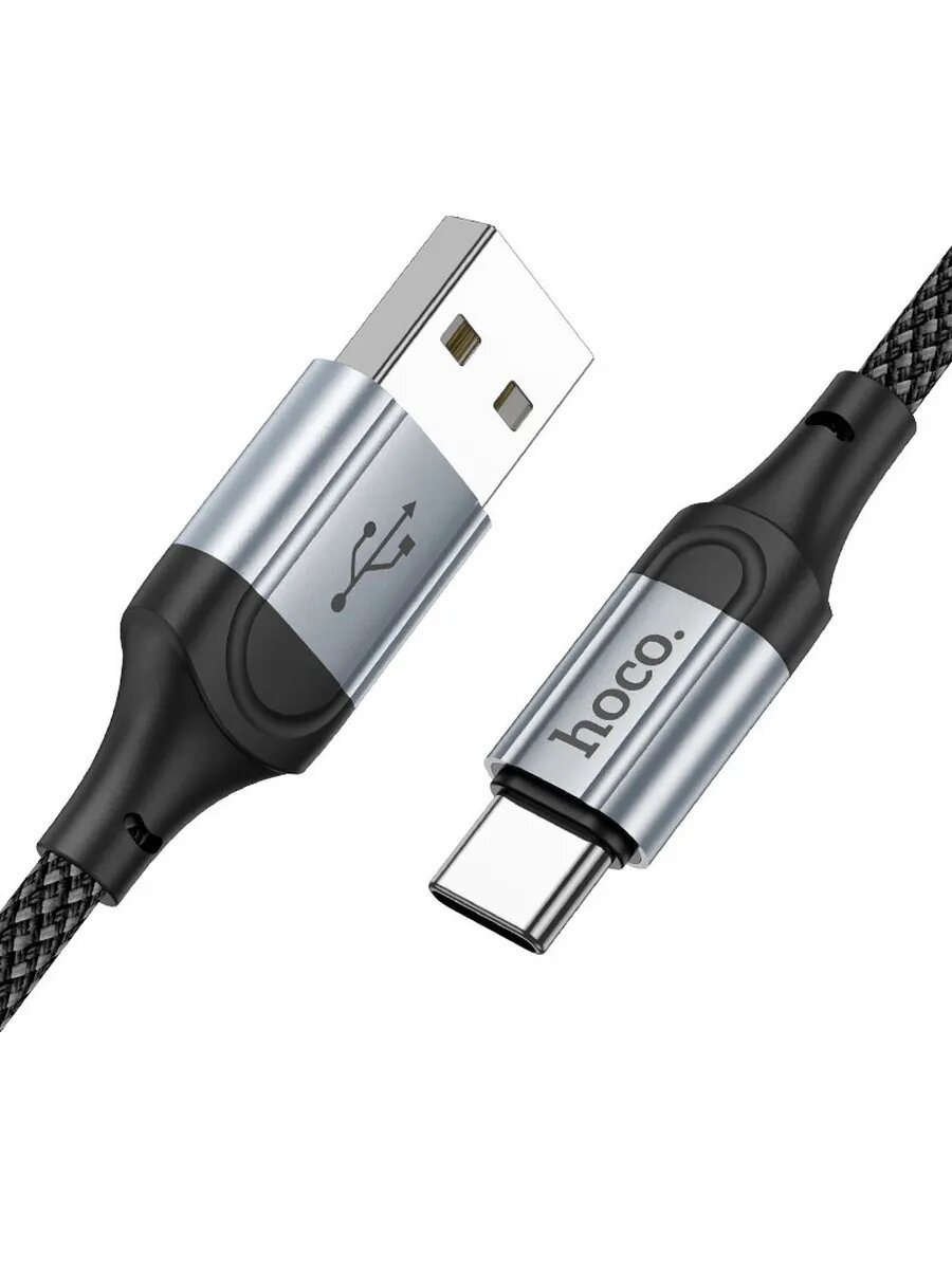 Кабель Hoco X102 для зарядки и данных тип USB-Type C 3 A 1м черный