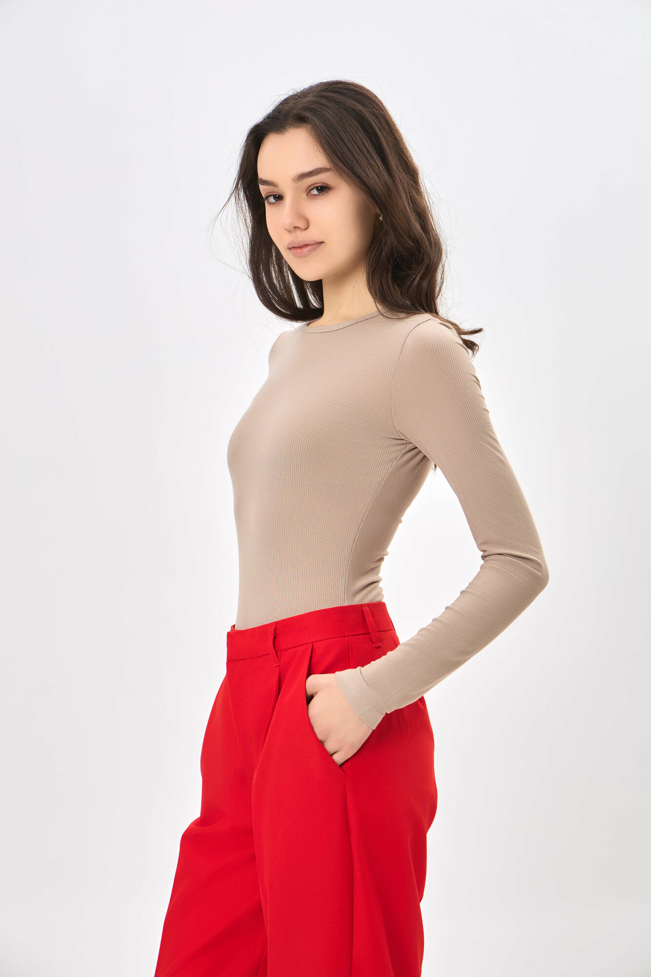 Боди бельевое TERRA PRO, размер L, beige — фото 1