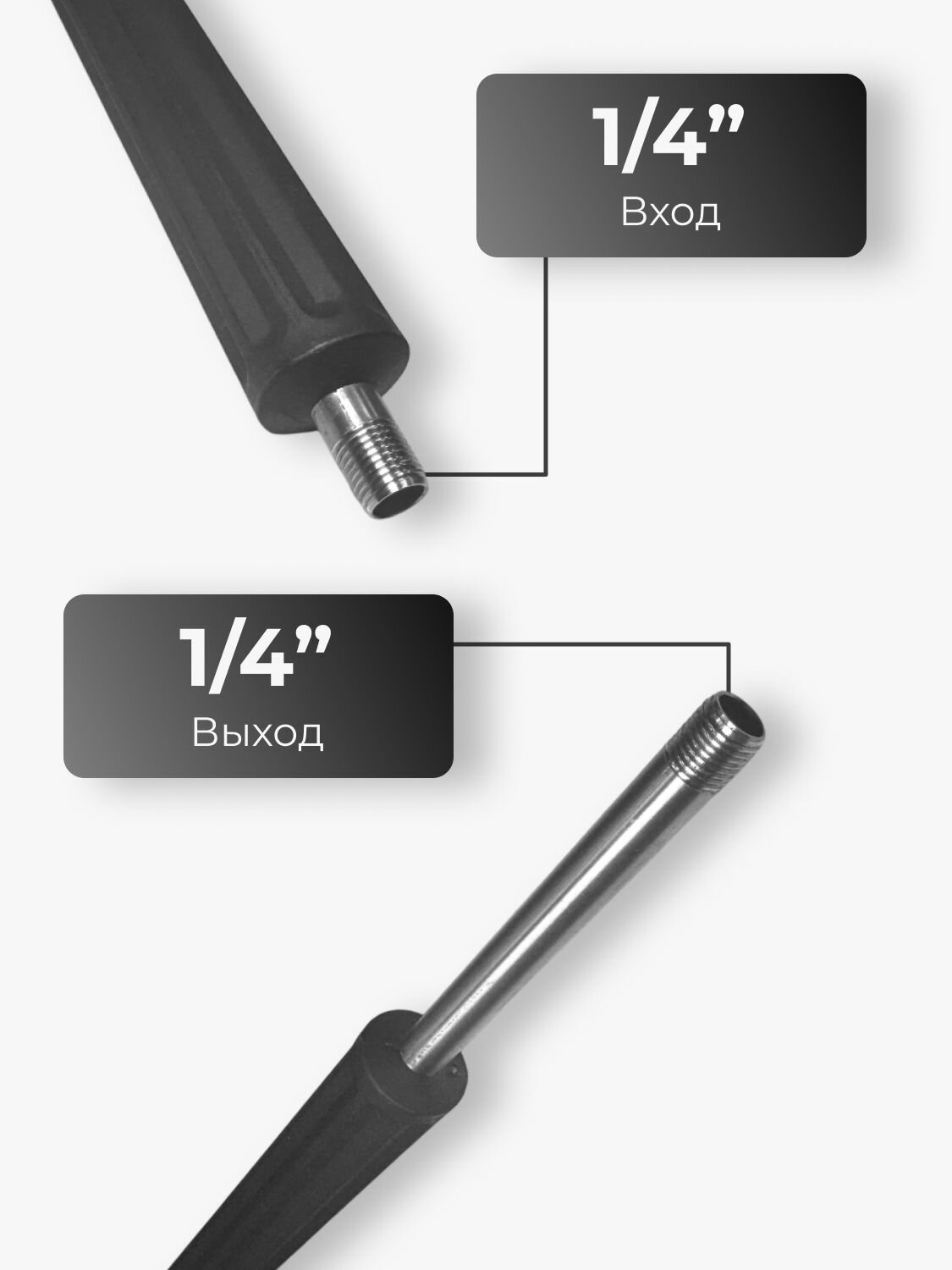 Копье для мойки 700 мм прямое — фото 1