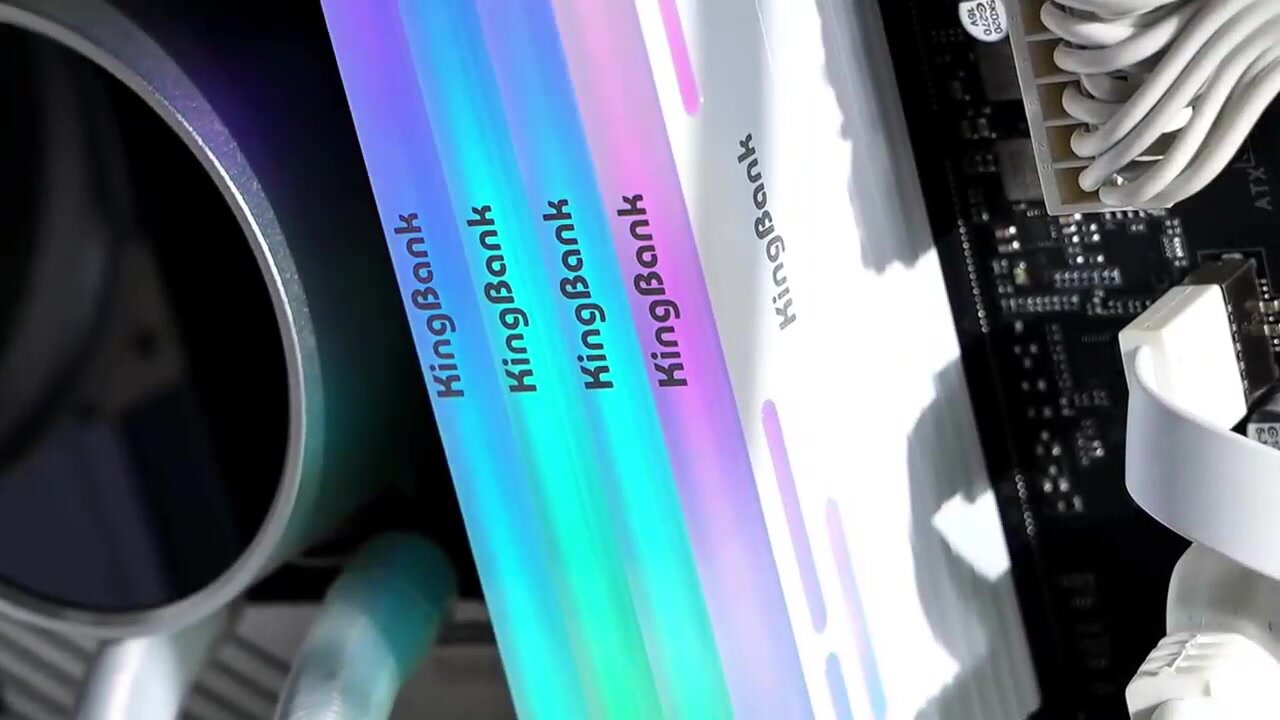 Kingbank Оперативная память Dark Star Blade RGB DDR5 UDIMM UDlMM 6000MHz 2*16GB Dark Heatsink (Hynix A-Die C28) — фото 1