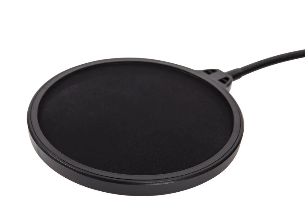 Аксессуар Поп фильтр для микрофона PF-8, студийный, черный — фото 1