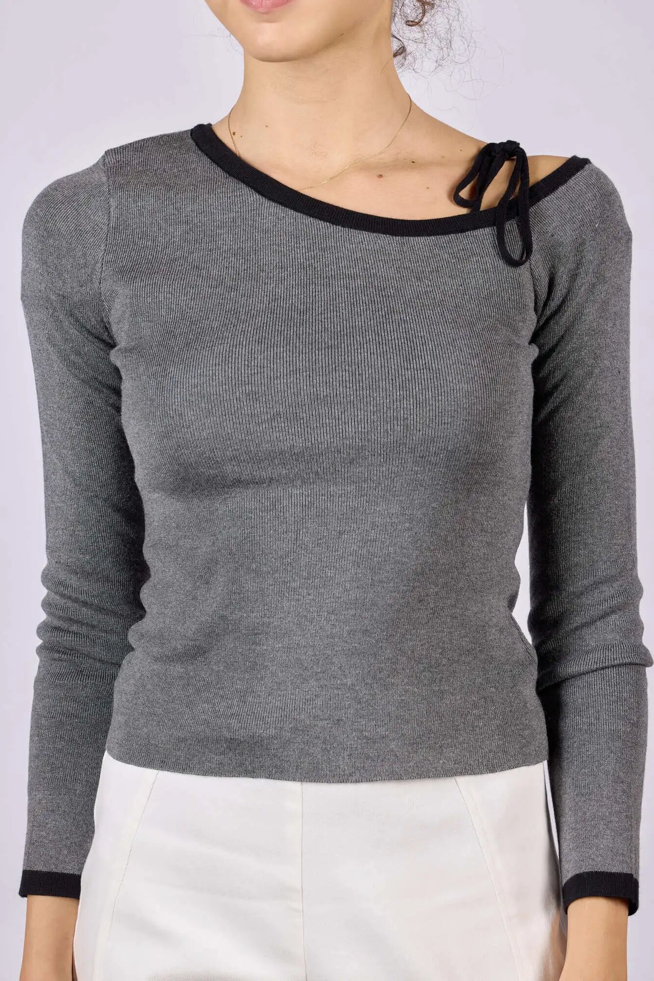 Джемпер Selfie, размер S, серый — фото 1