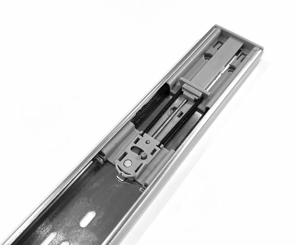 Шариковая направляющая 2в1 Push-to-open + доводчик (35кг) EVA 45х 500 мм