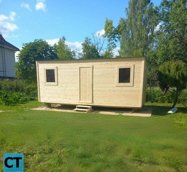 Бытовка утепленная с вагонкой 6х2.3 с перегородками