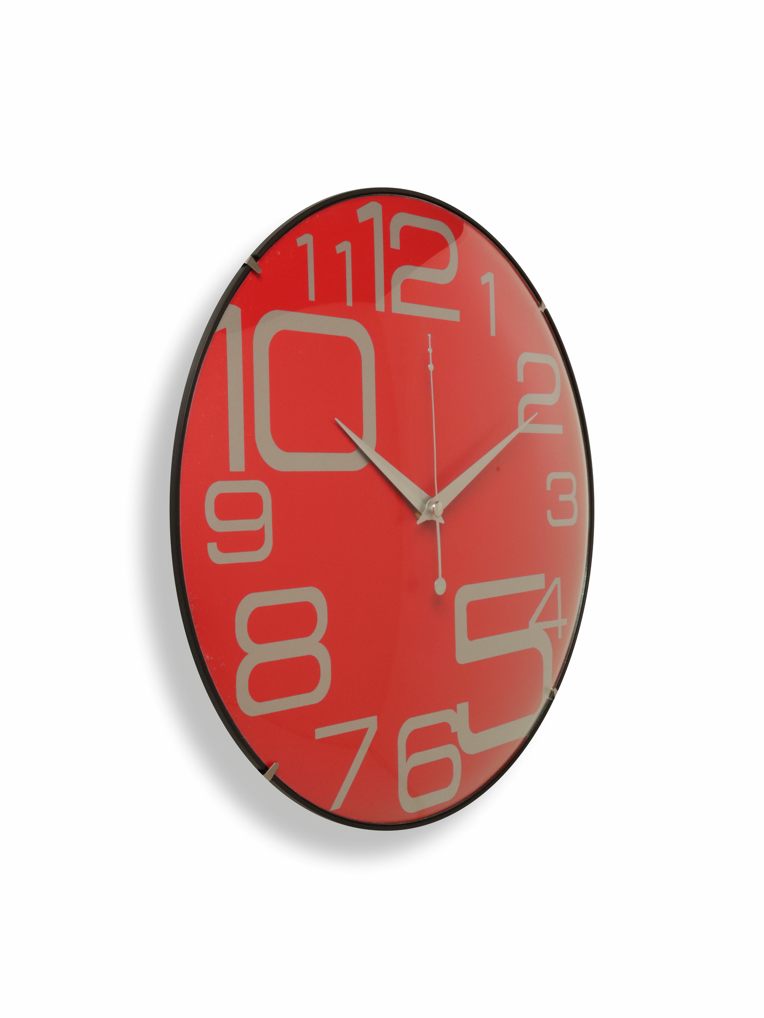 Часы настенные 701 Art-Time, Hi-Tech, гнутое стекло, 33 см, матовый черном цвете — фото 1