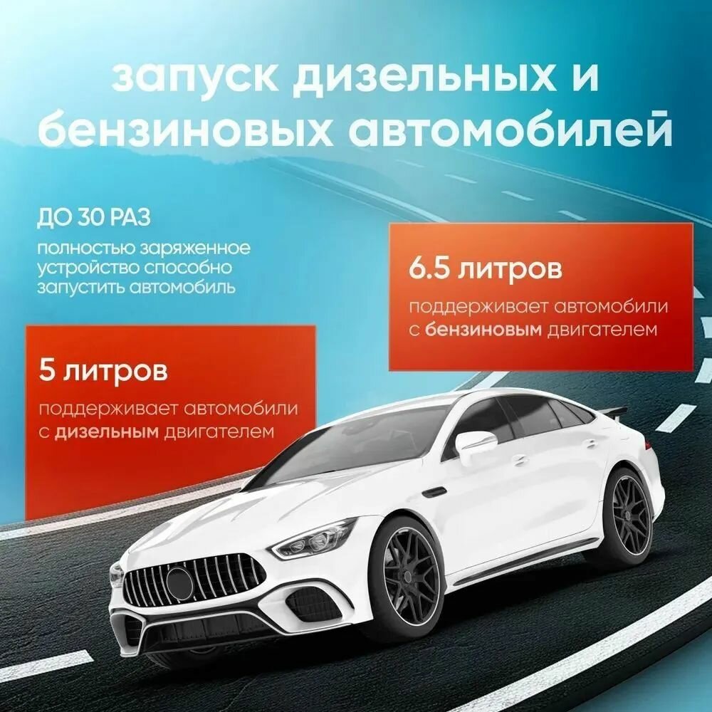 Зарядные И Пусковые Устройства Для Аккумулятора Xiaomi Пусковое зарядное устройство для автомобиля портативное / бустер автомобильный пусковой 20000 мАч