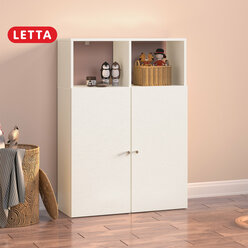 Шкаф деревянный для игрушек, для книг стеллаж детский Белое тиснение