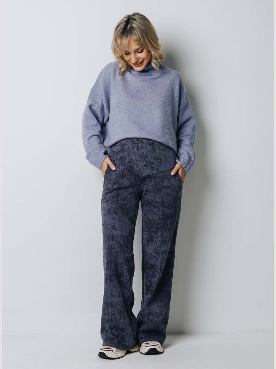 Брюки палаццо HUNNY mammy размер 50 графитовый