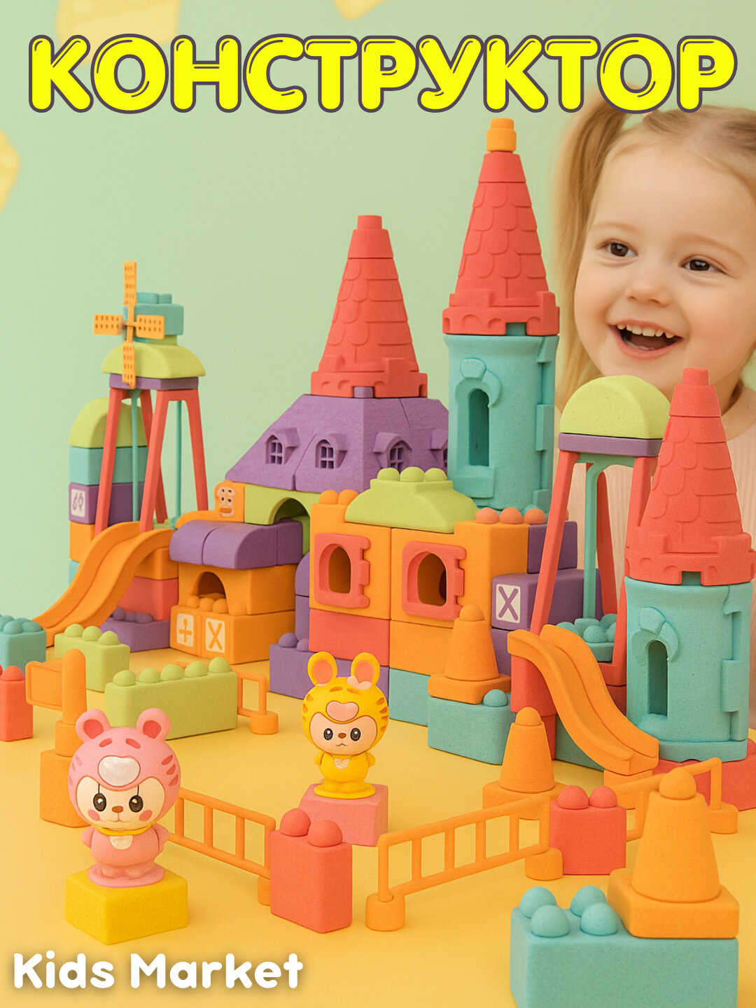 Детский конструктор пластиковый, Лего для детей, лего брикс, конструктор