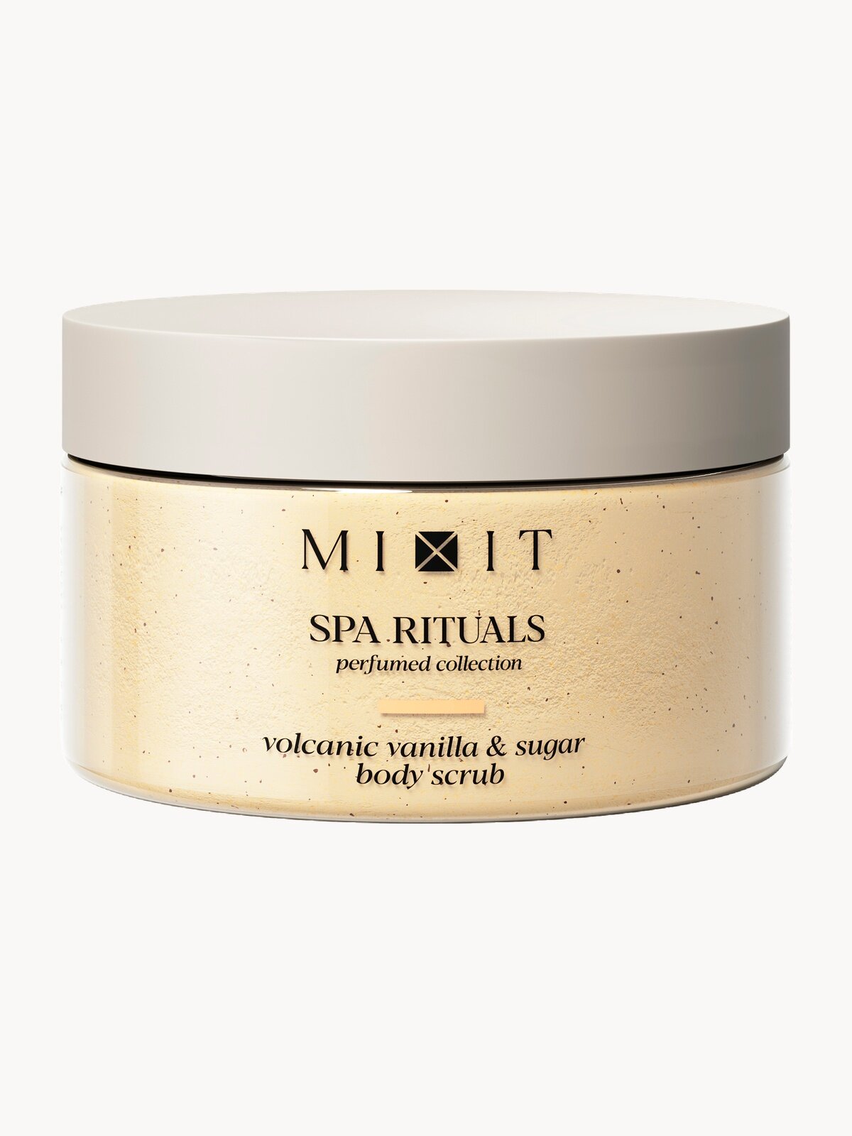 MIXIT SPA RITUALS скраб для тела сахарный от целлюлита и растяжек, с ароматом теплой ванили