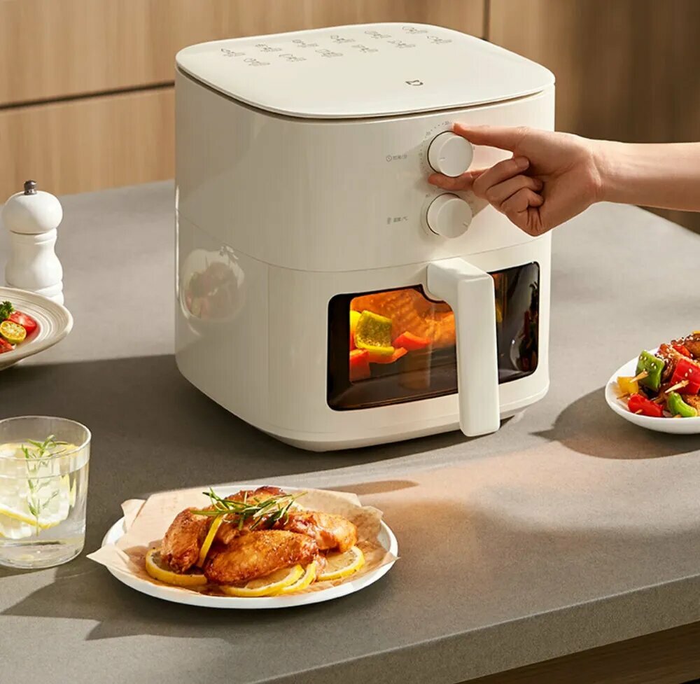 Фритюрницы Xiaomi Xiaomi Аэрогриль Фритюрница Xiaomi Mijia Air Fryer N1 объемом 5 л MAF11(Версия на китайском языке), бежевый