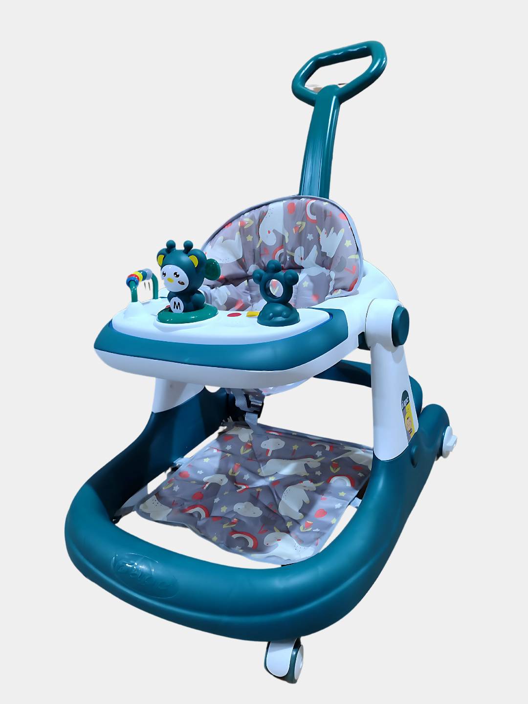 Ходунки, 3 в 1, для детей с рождения, звуковые, световые, развивающие и столом для кормления. — фото 1
