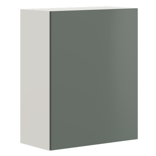 Кухонный модуль навесной шкаф Pragma Elinda с дверцей, ШхГхВ 60х31х75 см, ЛДСП, дымчатый зеленый