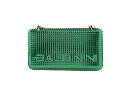 Сумка клатч Baldinini G1EPWGD40012070/070/UNI, фактура гладкая, перфорированная, зеленый