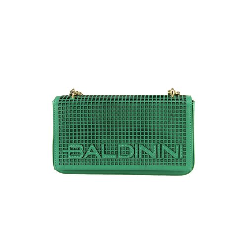 Сумка клатч Baldinini G1EPWGD40012070/070/UNI, фактура гладкая, перфорированная, зеленый