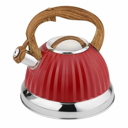 Pomi d'Oro Чайник со свистком Napoli P-650204, 2.5 л, красный