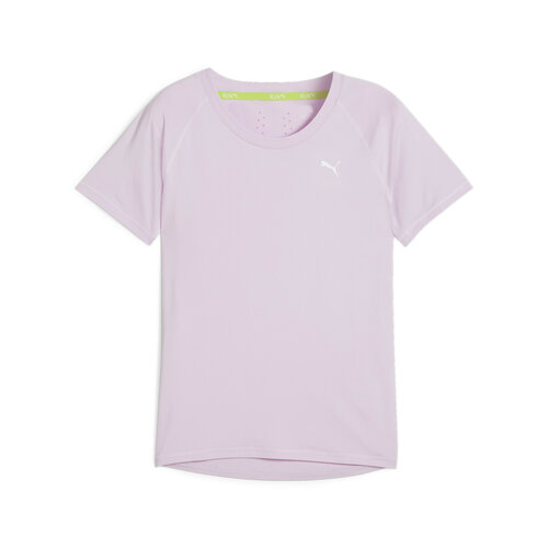 Футболка PUMA Run Cloudspun SS Tee W, размер M, фиолетовый футболка puma run fav heather ss tee женская размер m black heather