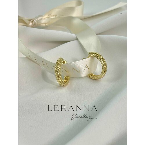 Серьги конго LERANNA, размер 20 мм, золотой