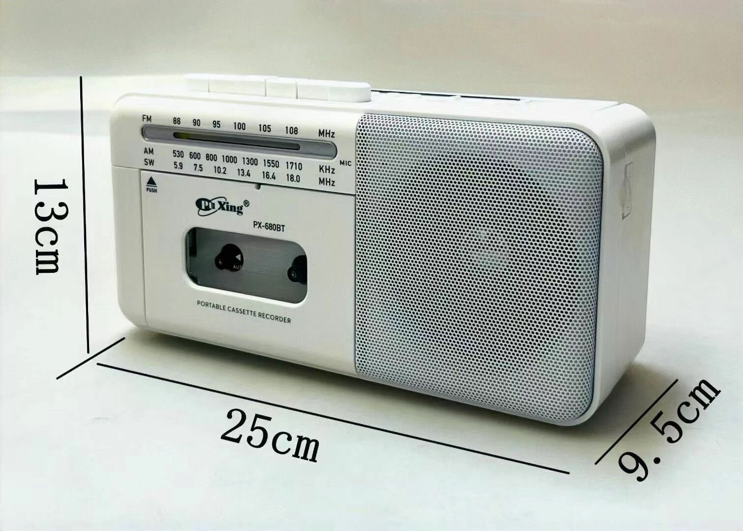 Переносная кассетная магнитола с Bluetooth, USB и microSD PuXing PX-680BT — фото 10