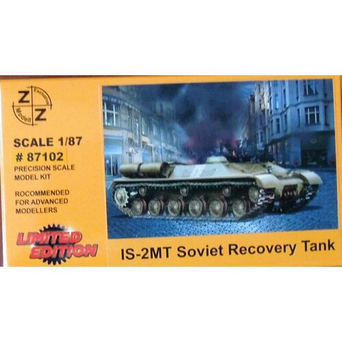 87102ZZ Сборная модель IS-2MT Soviet Recovery Tank H0 1/87 танки великой отечественной войны раскраска