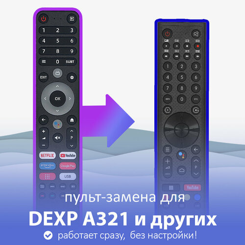 Пульт-замена для DEXP A501 и других