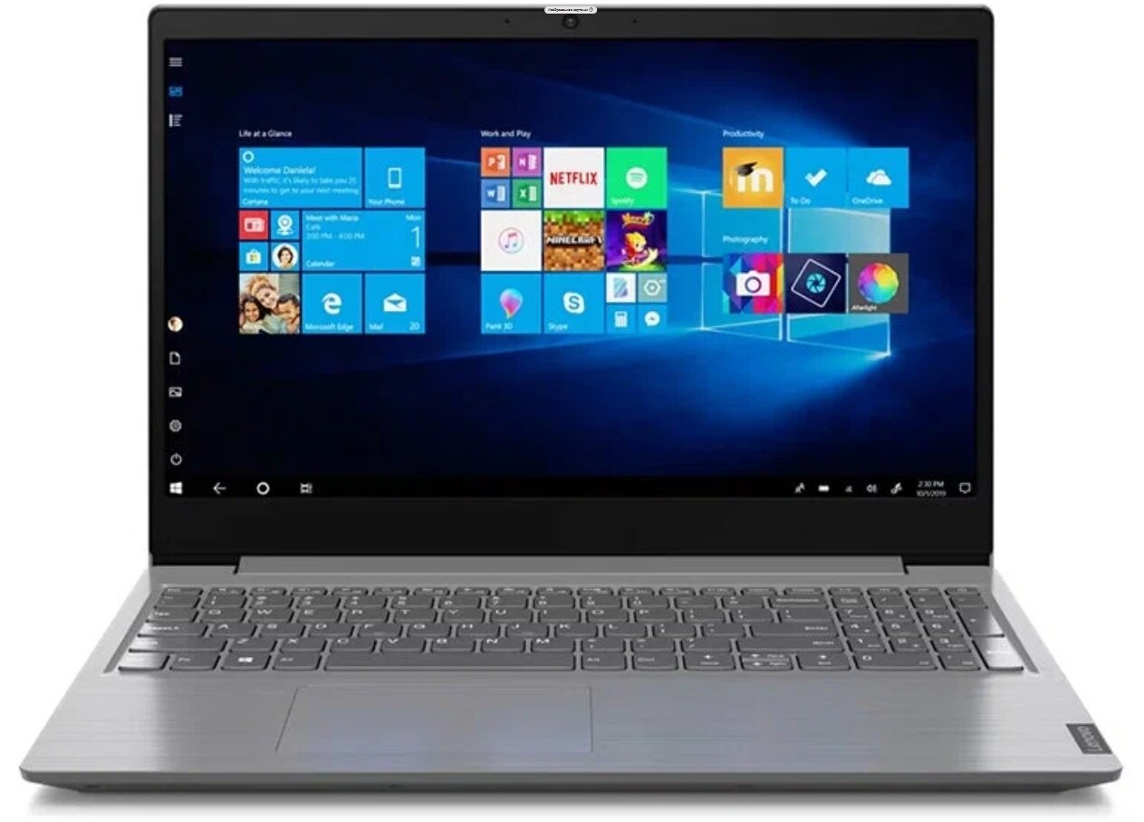 Ноутбук 156" Lenovo V15-IGL Celeron N4020/4Gb/256Gb SSD/156" HD/DOS Серый (82C3001NAK)