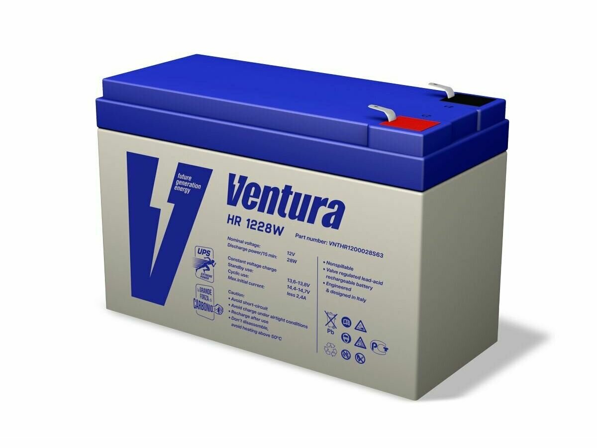 Аккумуляторная батарея Ventura HR 1228W 12В 7 А·ч