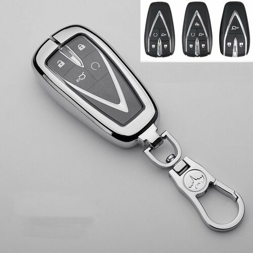 Чехол из Цинкового сплава для Changan CS35, CS35 PLUS, CS55, CS55 Plus, tpu pu car remote key case cover shell fob for changan cs35plus cs35 cs15 cs75 cs95 cx20 cs1 cv1 alsvin v7 raeton 2018 cs55 cx70