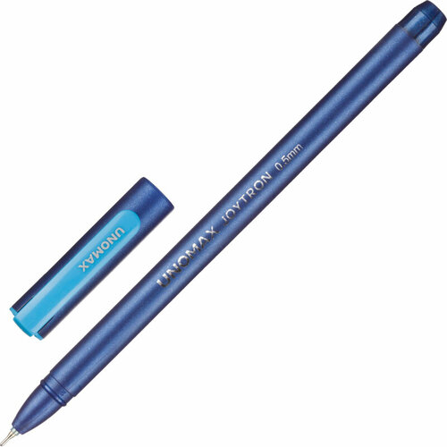 Ручка шариковая неавтоматическая Unomax Joytron, д. ш.0,5 мм, л.0,3 мм, син, 6 штук