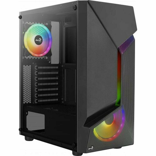 Корпус ATX Miditower AeroCool Scape-G-BK-v2 Black