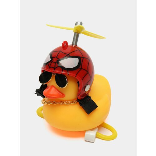 Игрушка утка в шлеме и очках с пропеллером, в машину Цвет Алый утка цветная игрушка