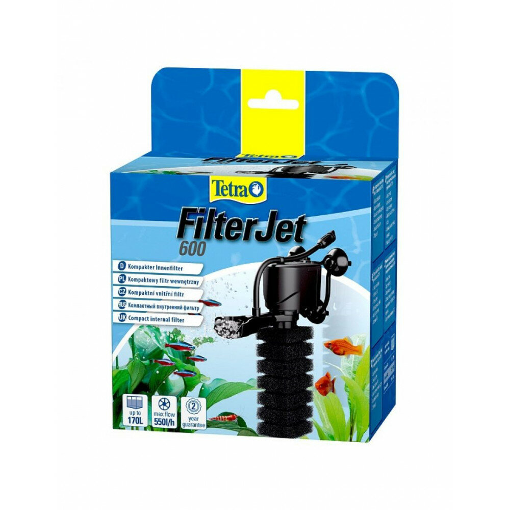 Фильтр внутренний FilterJet 600 компактный для аквариумов 120-170л Tetra FilterJet 600 для аквариумов 120-170л, 550л/ч, 6Вт - фото №20