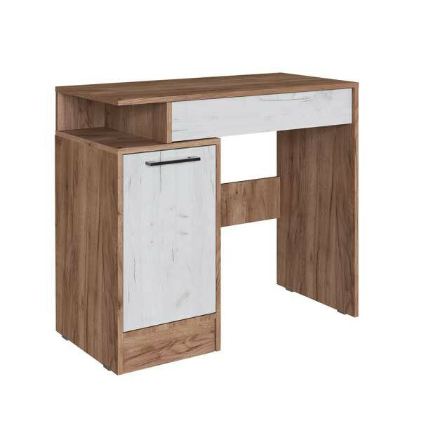 фото Стол косметический Вегас, дуб крафт табачный/дуб крафт белый