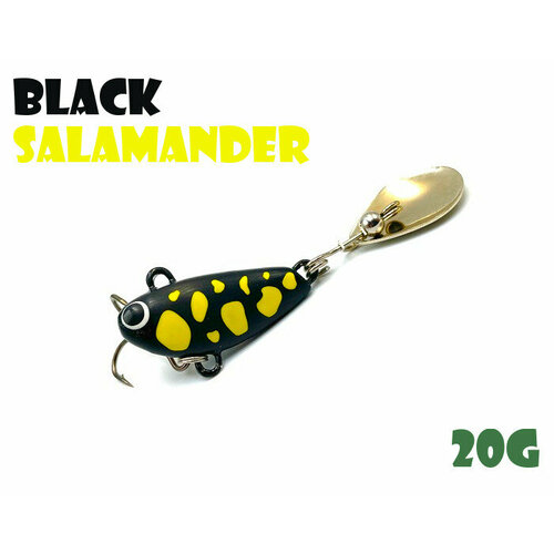 тейл спиннер bullet 25гр black salamander Тейл-Спиннер Uf-Studio Buzzet Bullet 20g #Black Salamander