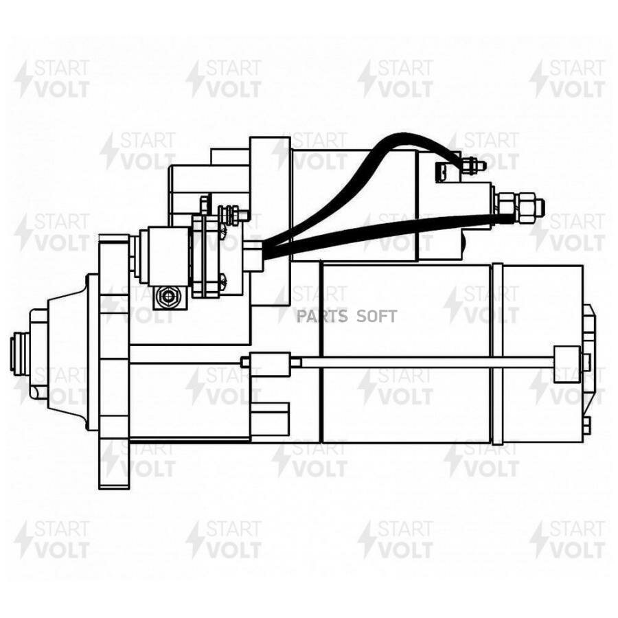 STARTVOLT LST0703 Стартер для а/м КАМАЗ 5490/MB Axor с дв. OM 457LA 24В 6,2кВт (LSt 0703)