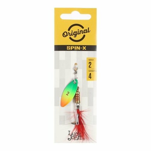 фото Блесна вращающаяся lucky john spin x long 02, 4 г, promarket