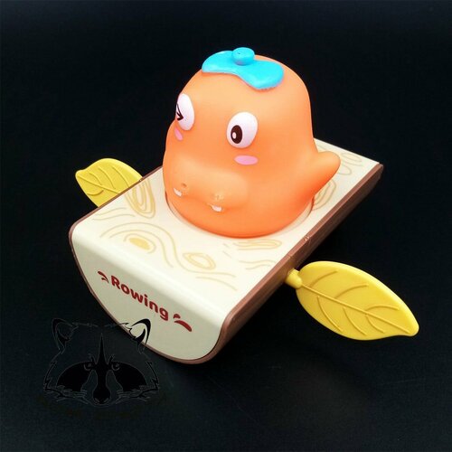 hape игрушка для купания пловец тедди заводная Игрушка для купания заводной Дино оранжевый
